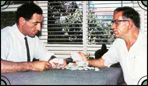 George-Christianos-right-showing-Author-Archie-Kalokerinos-opals-from-the-8-mile-find