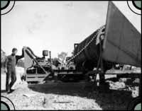 Peter-standing-next-to-dry-rumbler-in-Lightning-Ridge-Circa.-1961